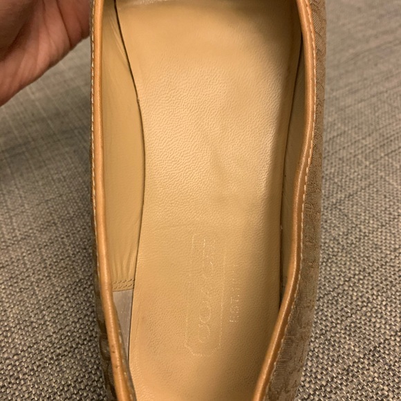 Brown/Tan Coach Flats - Picture 8 of 10